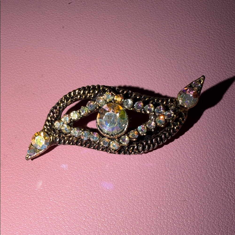 Aurora Crystal Marquise Brooch
